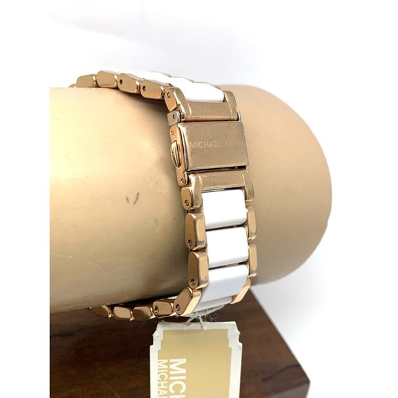 Michael Kors Women's Watch MK5774 Parker Quartz Chronograph Rose Gold White 39mm - Picture 11 of 15